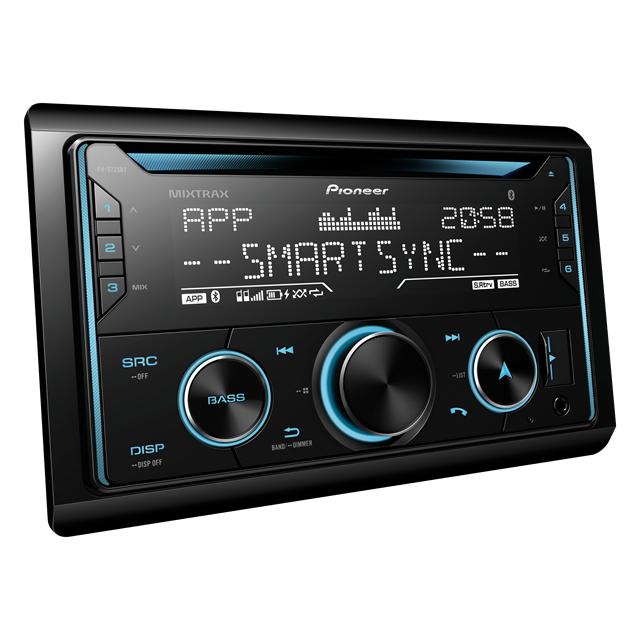 Pioneer Double Din Head Unit With Bluetooth FHS725BT