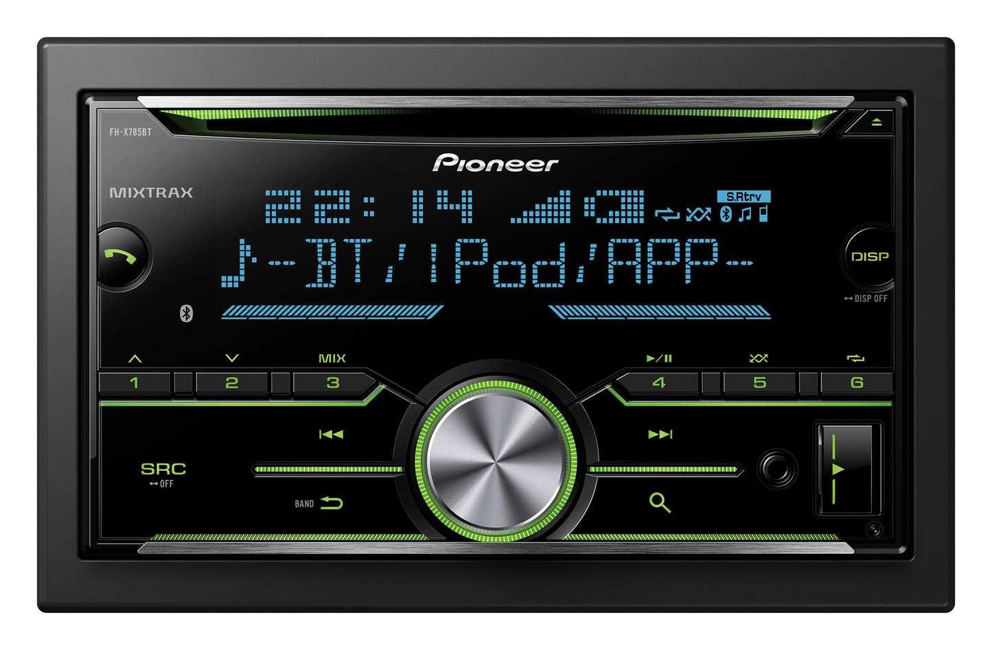 Pioneer 2-Din Bluetooth Cd Tuner FHX785BTSB