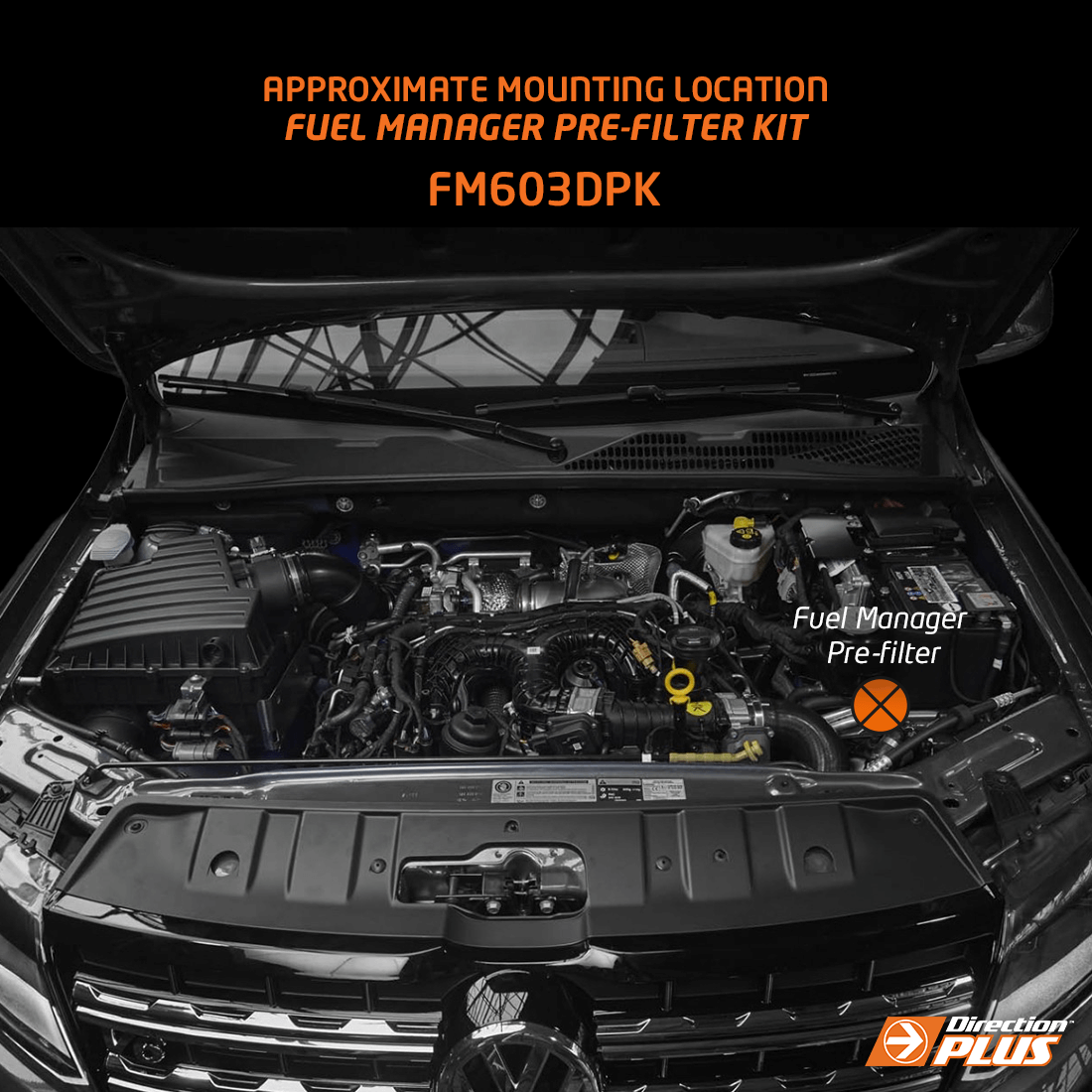 Direction Plus Volkswagen Amarok 2.0L Fuel Manager Fuel Pre Filter Kit FM603DPK
