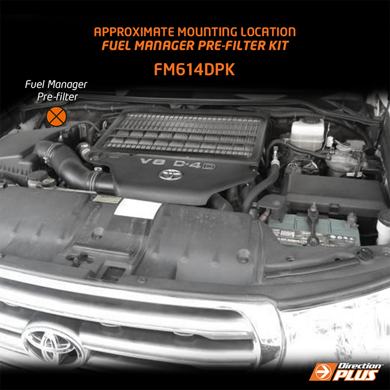 Direction Plus Toyota Landcruiser 200 Series Fuel Manager Fuel Pre Filter Kit FM614DPK