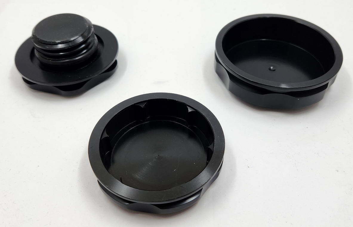 Autotecnica Ford Falcon BA BF FG XR6 Aluminium Shadow Series Engine Cap Set FORXR6CS