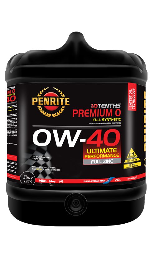 Penrite 10 Tenths Premium 0W-40 Engine Oil 20L