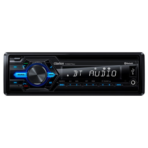 Clarion Audio Single Din Mechless Audio Receiver With Bt / Usb / Aux / Sd FZ307AU