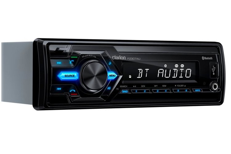 Clarion Audio Single Din Mechless Audio Receiver With Bt / Usb / Aux / Sd FZ307AU