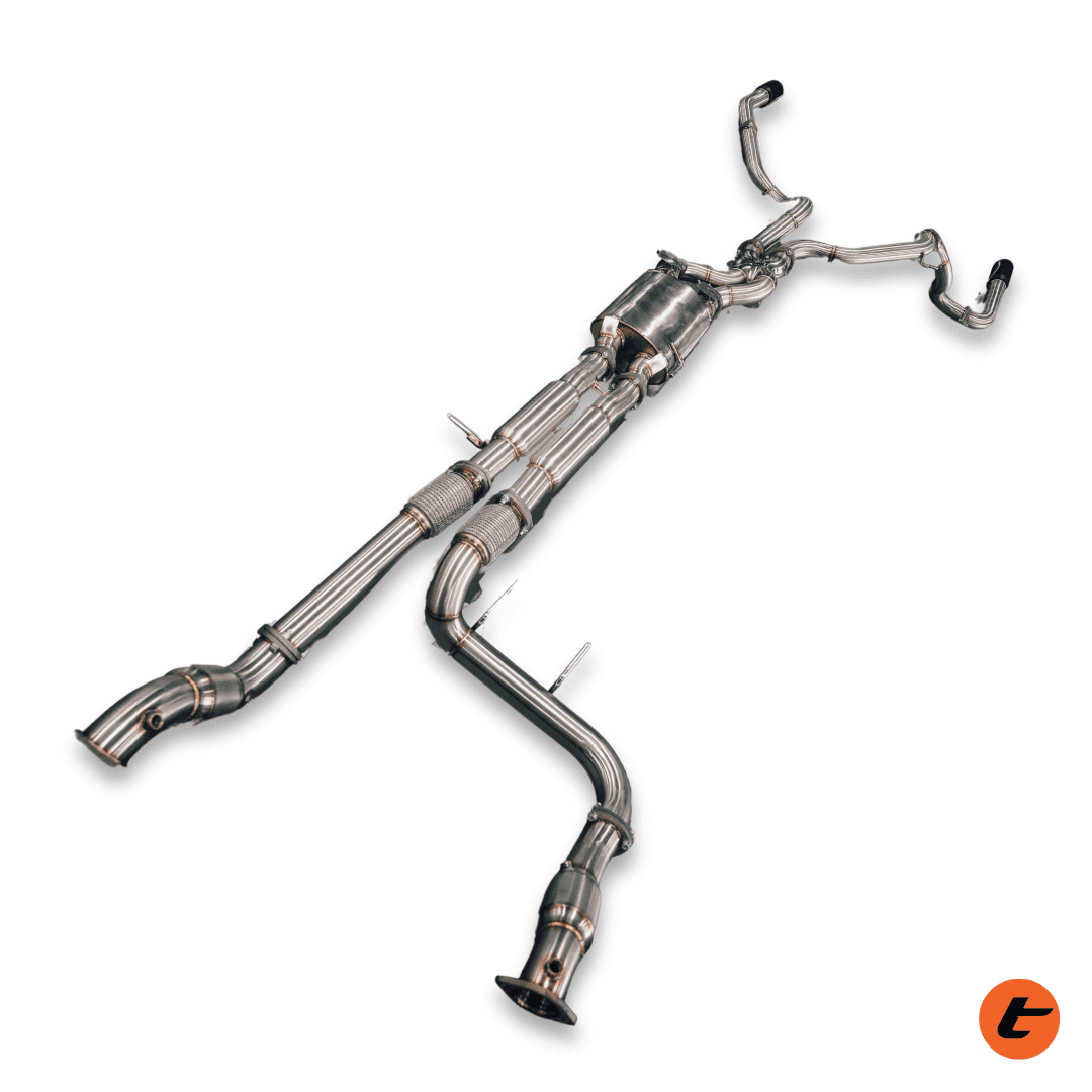 Torqit Twin 3in Turbo Back Exhaust for Next-Gen 3.0L V6 Ranger Raptor