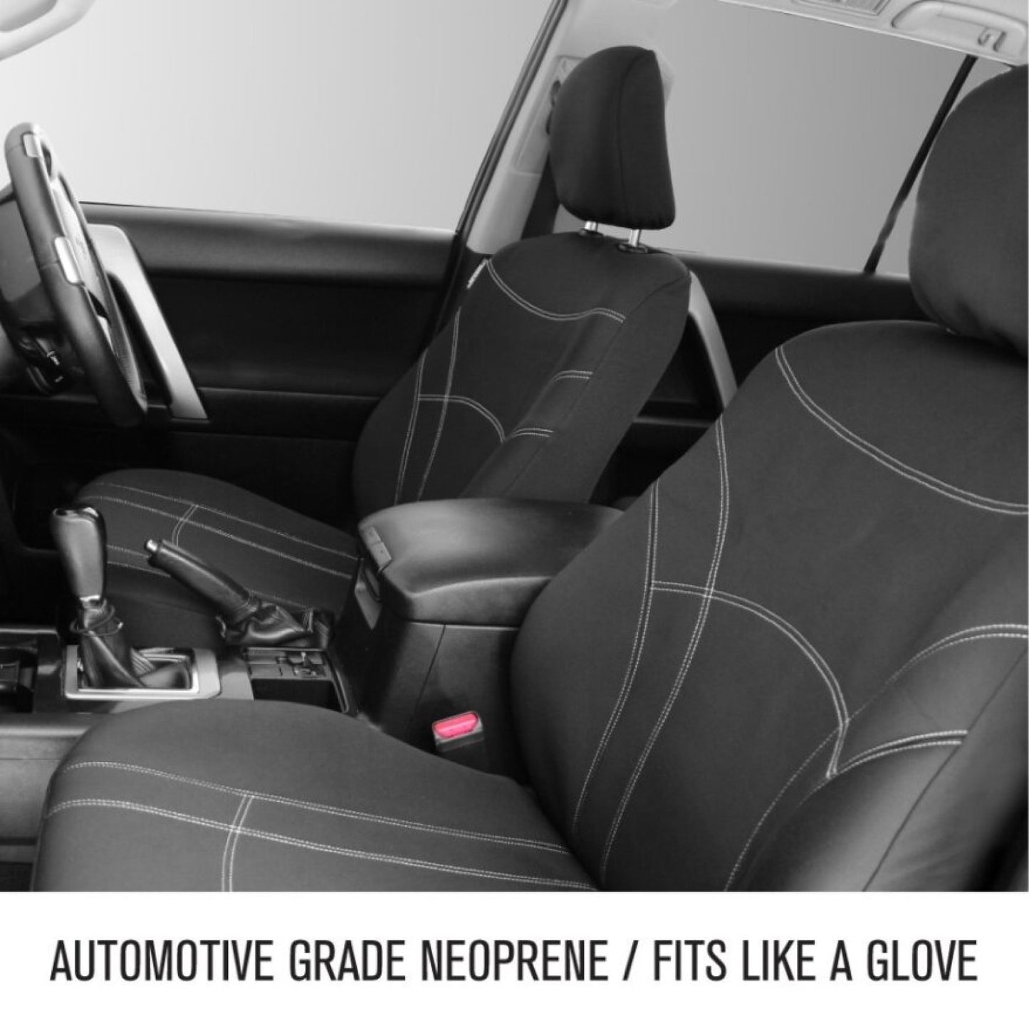 Sperling Getaway Neoprene Front Black - Silver Stitch Seat Covers Suits Outlander 2012-2017 RM1017G2B