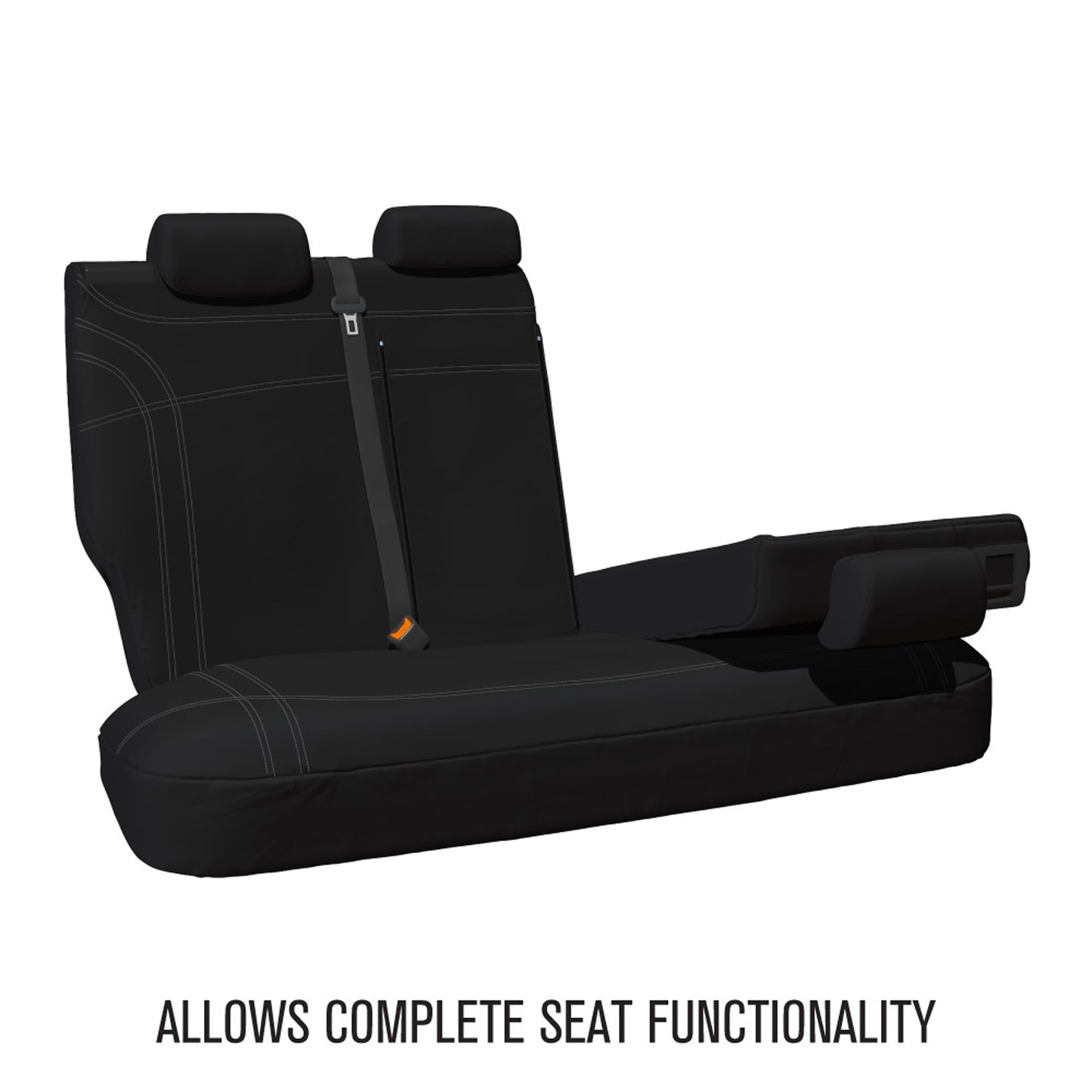 Sperling Getaway Neoprene Rear Black - Silver Stitch Seat Covers Suits Forester 2013-2018 RM5074G2B