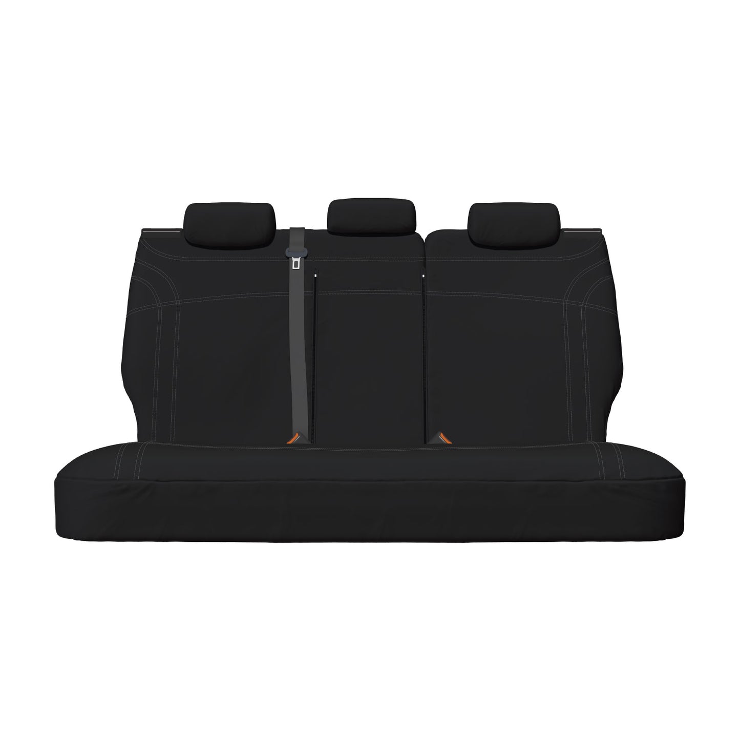 Sperling Getaway Neoprene Rear Black - Silver Stitch Seat Covers Suits Carnival 2015-2020 RM9024G2B