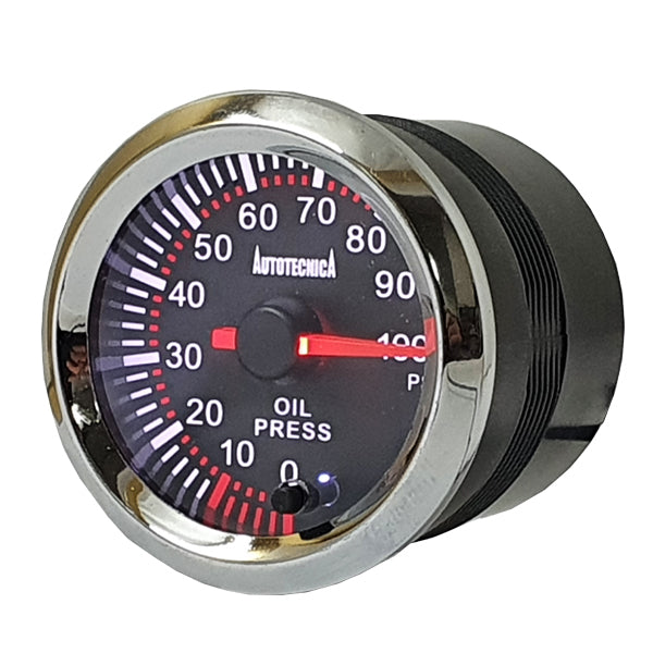 Autotecnica 52Mm  Oil Pres Gauge Led 7 Colors G6146G7