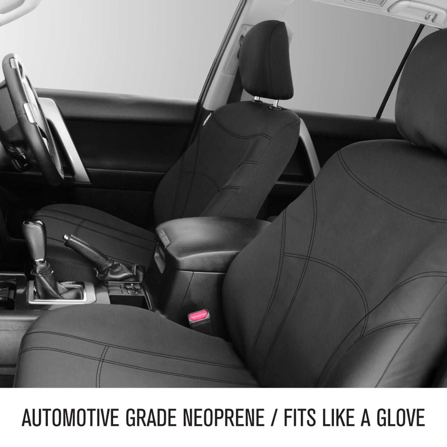 Sperling Getaway Neoprene Front Black - Black Stitch Seat Covers Suits Corolla 2018-On RM1302GBB