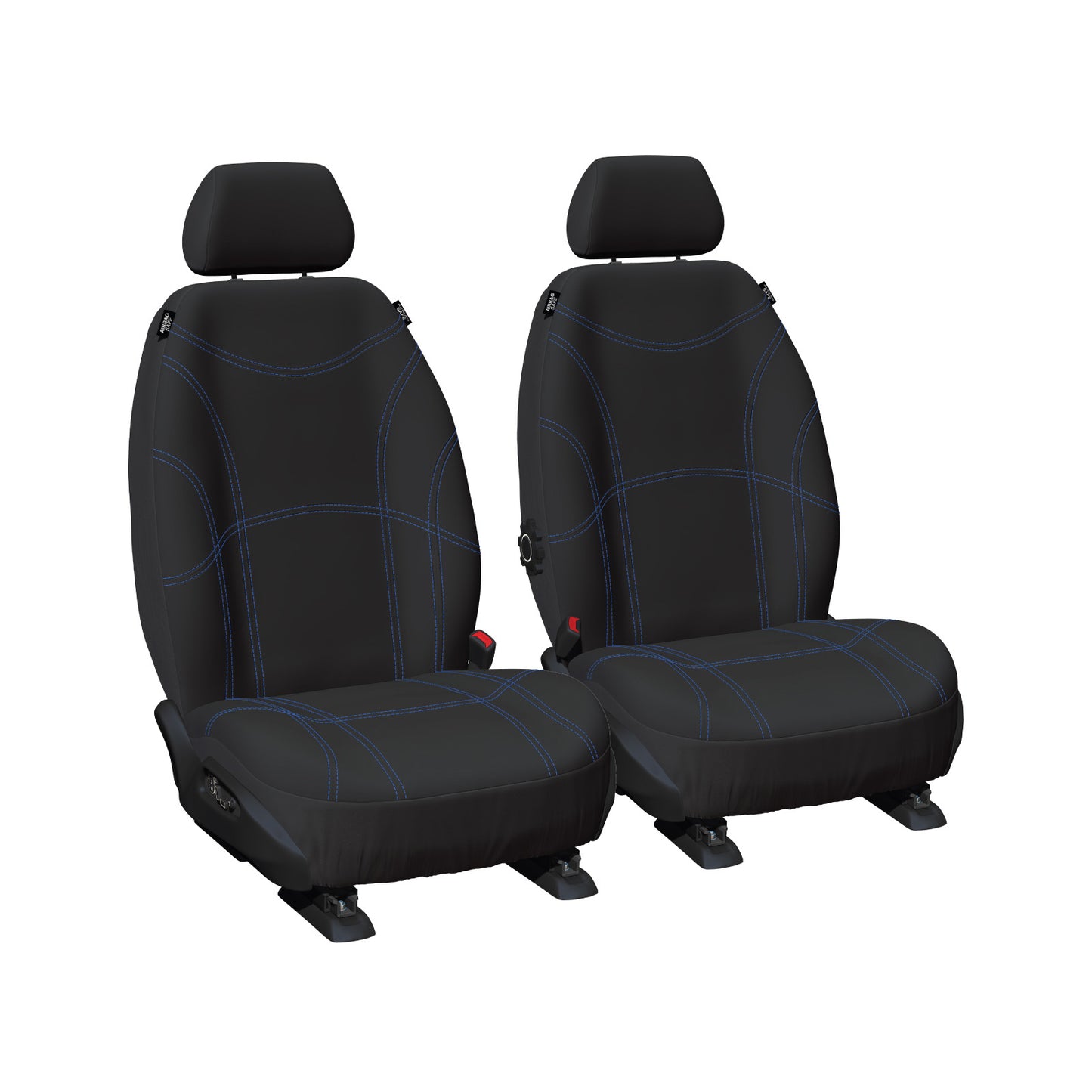 Sperling Getaway Neoprene Front Black - Blue Stitch Seat Covers Suits BT50, Everest, Ranger 2011-2022 RM1003GBL