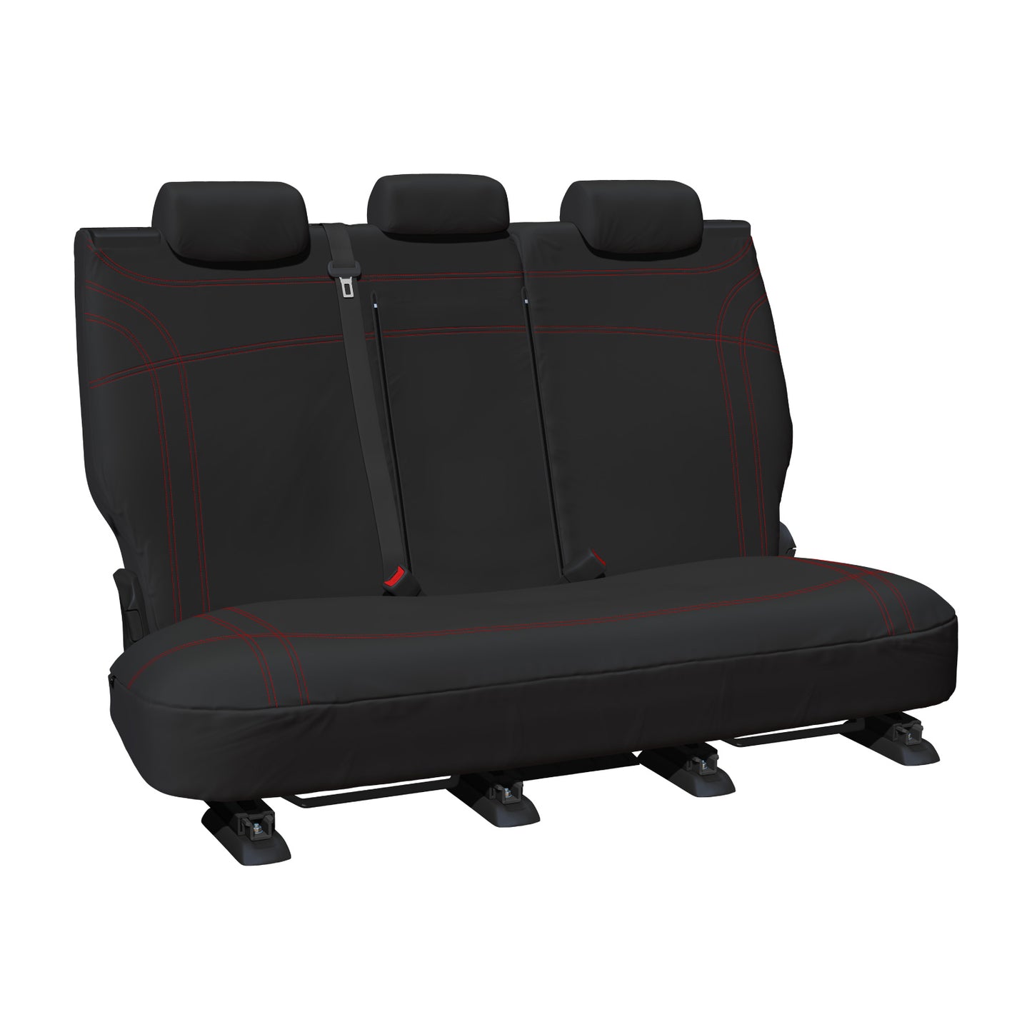 Sperling Getaway Neoprene Rear Black - Red Stitch Seat Covers Suits ZS ZST 2017-On RM5100GBR