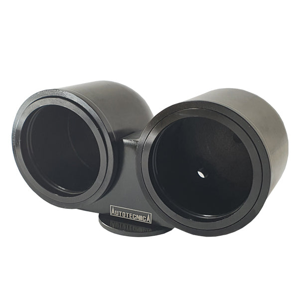 Autotecnica Billet Aluminium Twin Gauge Dash Pod Holder Black 52mm GP6B