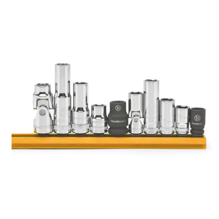 Gear Wrench 10 Pc Socket Set Assorted 10Mm 80319