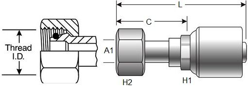 Gates 4G-10Fdhorx Coupling 7100-95695