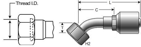 Gates 6G-6Fforx45S Coupling 7104-22085