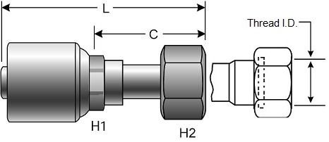 Gates 12G-12Fforx Megacrimp 7104-18255