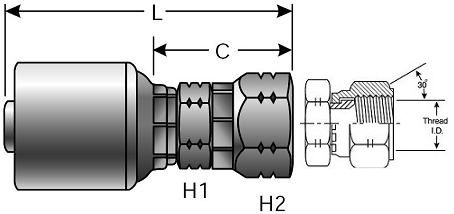 Gates 8G-8Fkx Megacrimp 7100-03655