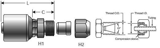 Gates 12G-12Mfa Cplg 7100-06525