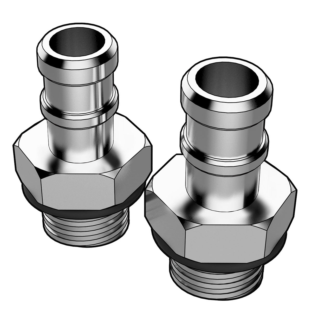 SAAS Oil Catch Can Hose Fittings 12mm 1/2 (Pair) HF1006