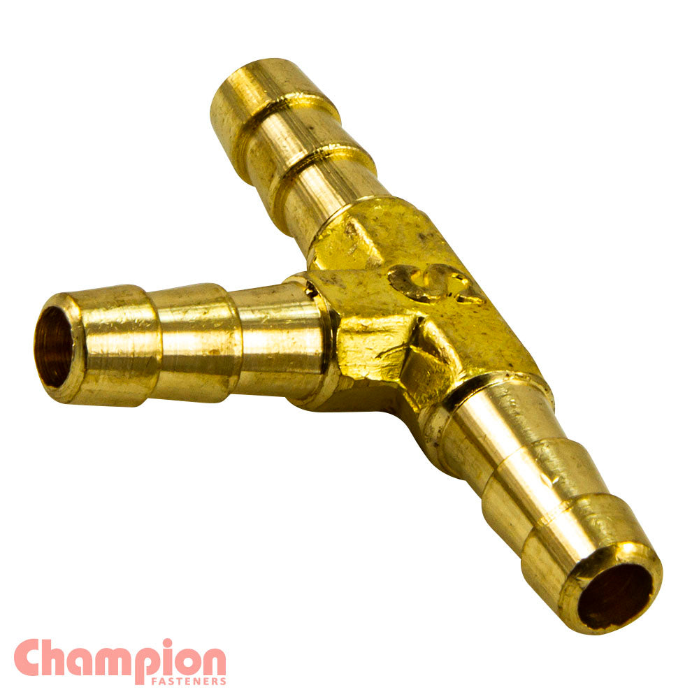 Champion Fasteners Hose Joiner T Brass 3/8In P1405