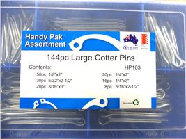 Circlips Australia Large Split Pin Kit-144Pc Imp HP103