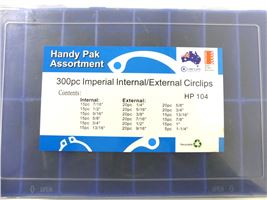 Circlips Australia Circlip Kit-300Pc Int/Ext Imp HP104
