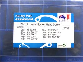 Circlips Australia Socket Screw Kit-120Pc Imp HP135