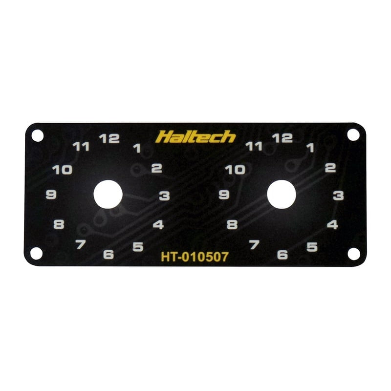 Haltech Dual Switch Panel Only - includes Yellow knob HT-010507