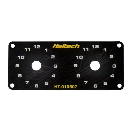 Haltech Dual Switch Panel Only - includes Yellow knob HT-010507