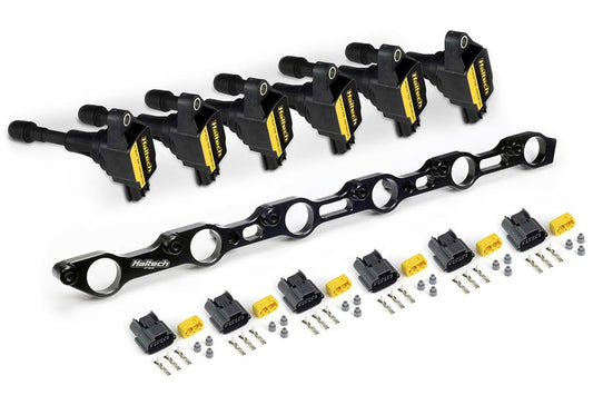 Haltech R35 Coil Bracket Kit for Toyota JZ- Includes bracket , coils and connectors HT-120200