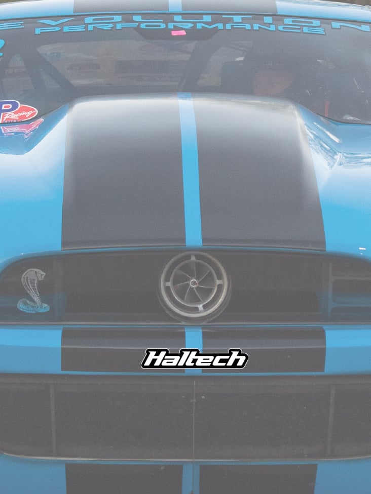 Haltech Sticker 200mm - Black & White HT-300111