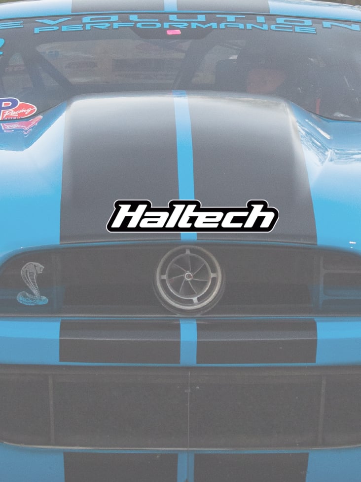 Haltech Sticker 400mm - Black & White HT-300112