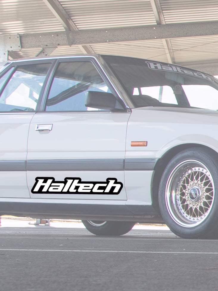 Haltech Sticker 600mm - Black & White HT-300113