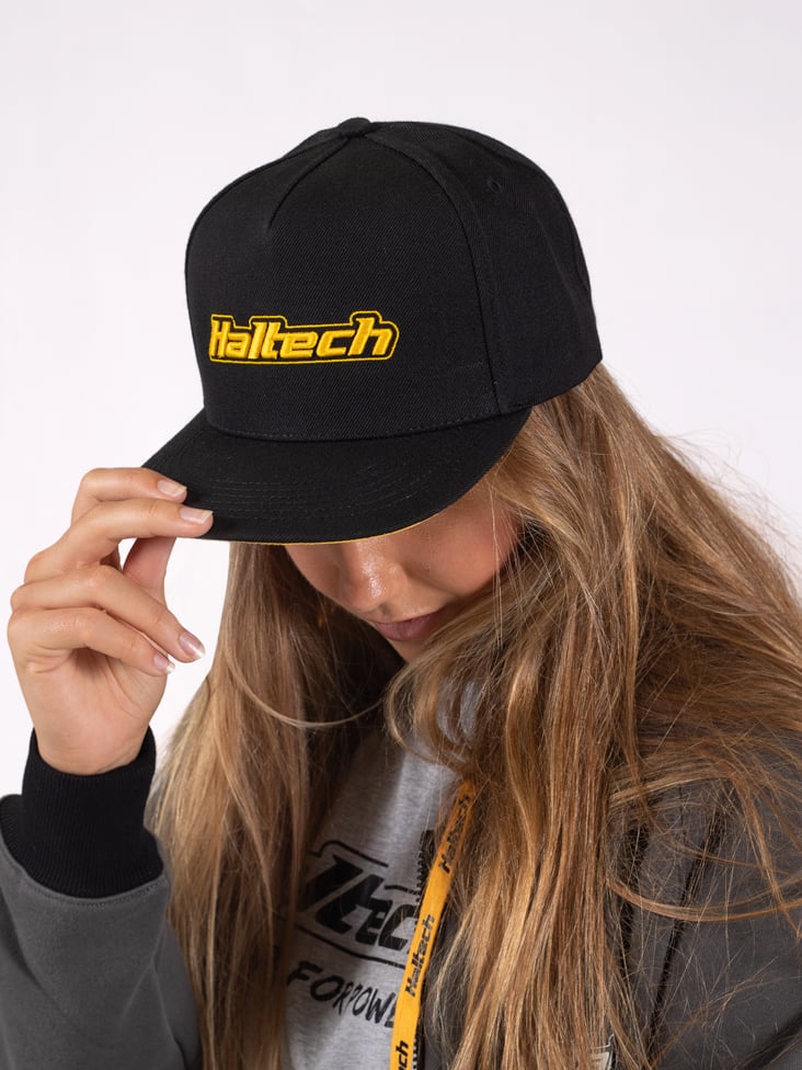 Haltech Snapback Cap Black Yello Logo