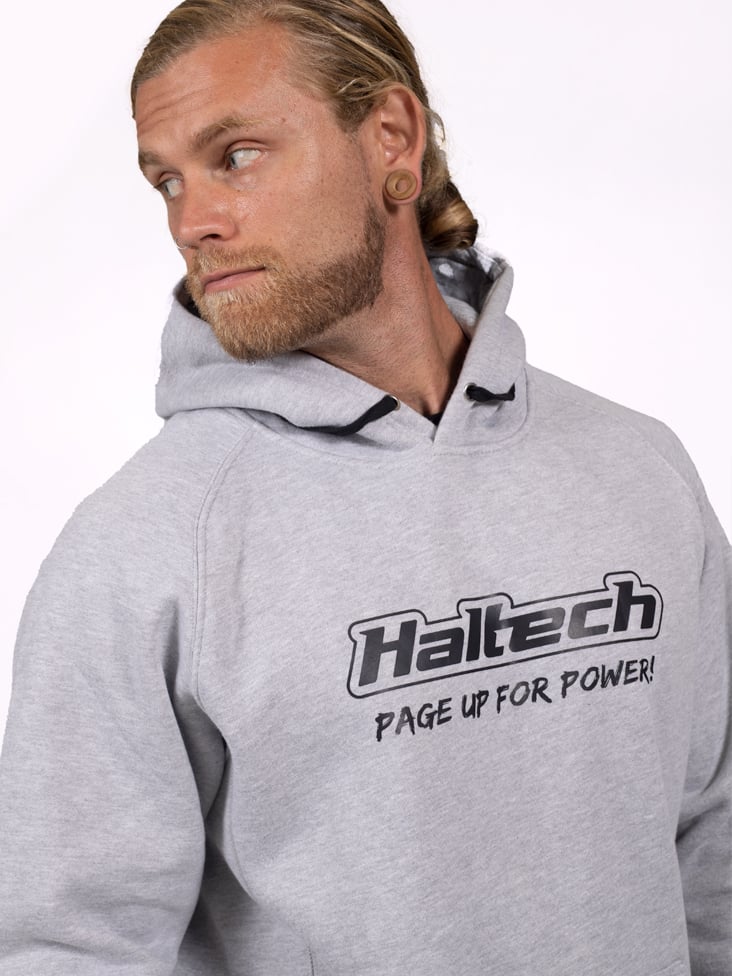 Haltech Classic Hoodie Grey - Large