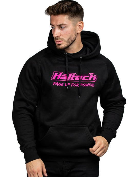 Haltech Classic Hoodie Black Pink - Extra Large