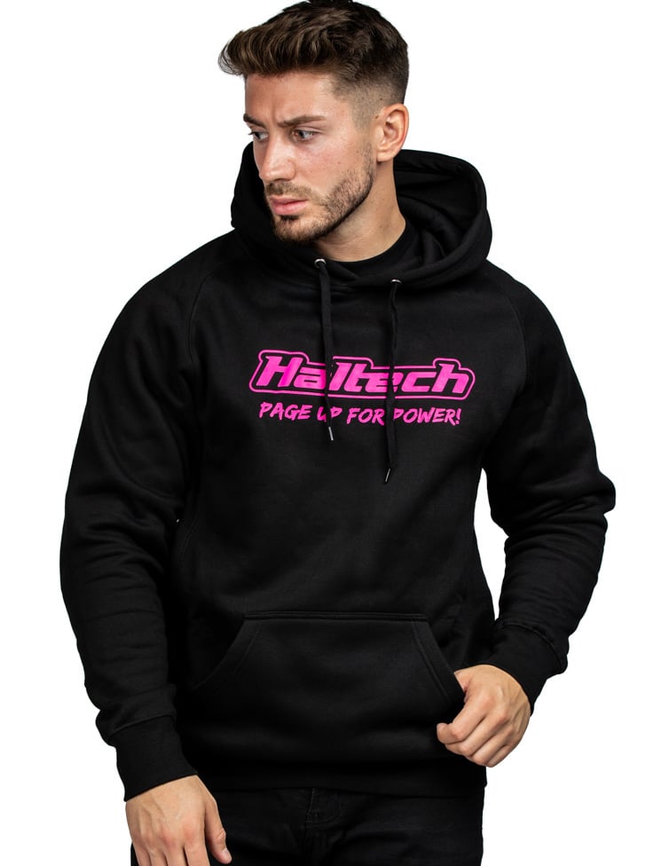 Haltech Classic Hoodie Black Pink - Medium