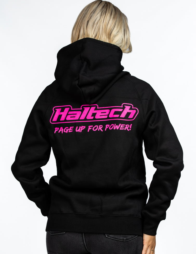 Haltech Classic Hoodie Black Pink - Extra Small