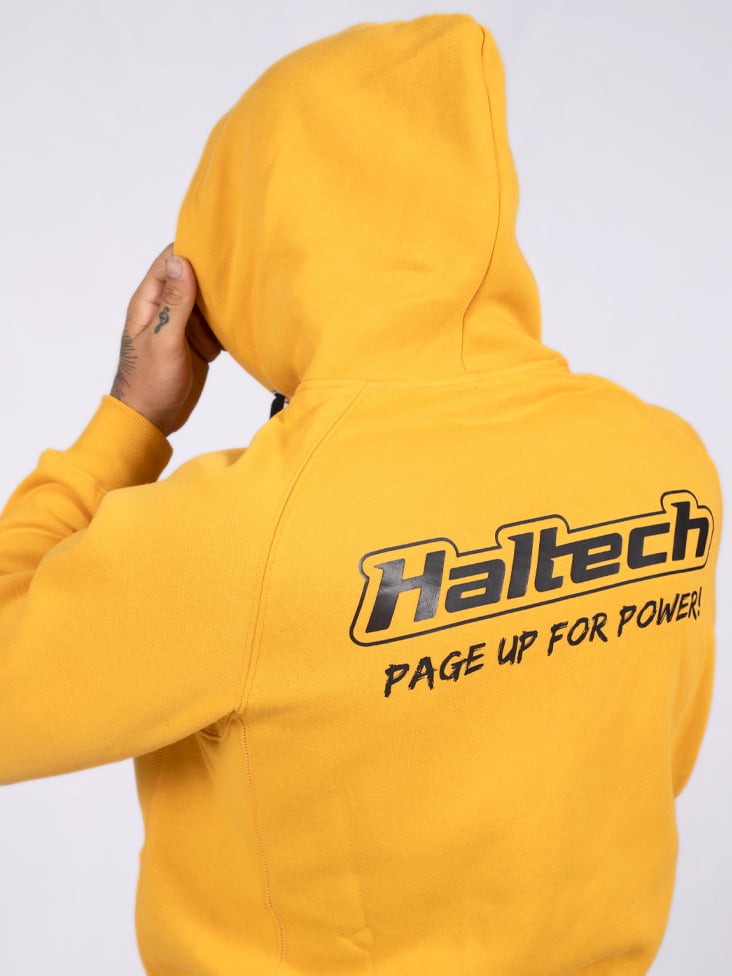 Haltech Classic Hoodie Yellow - Large