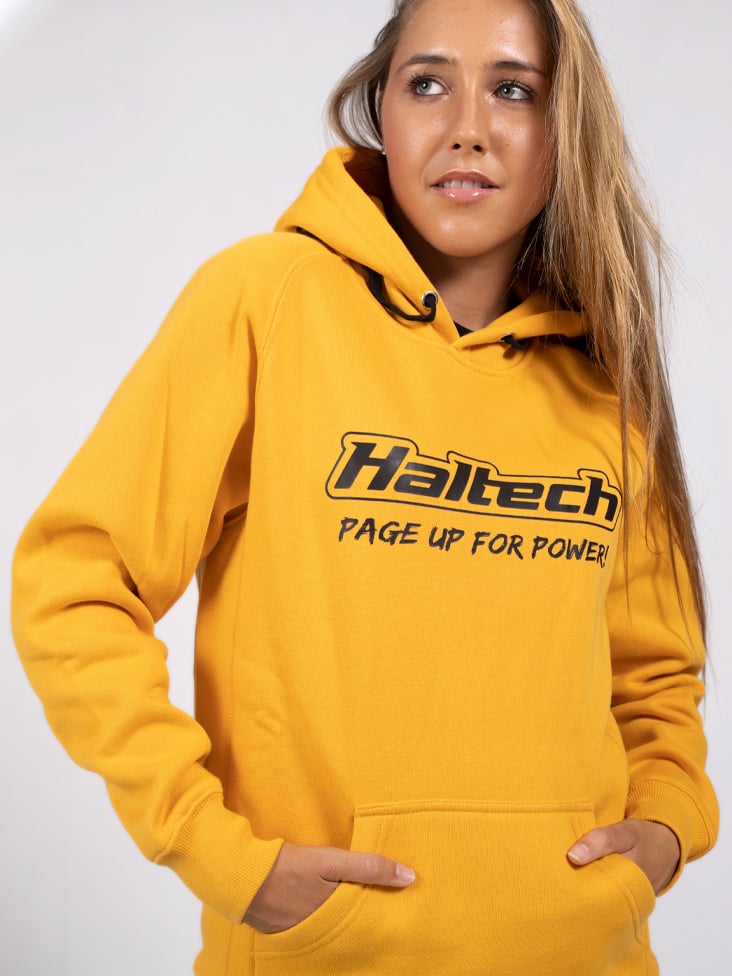 Haltech Classic Hoodie Yellow - 2X Extra Large