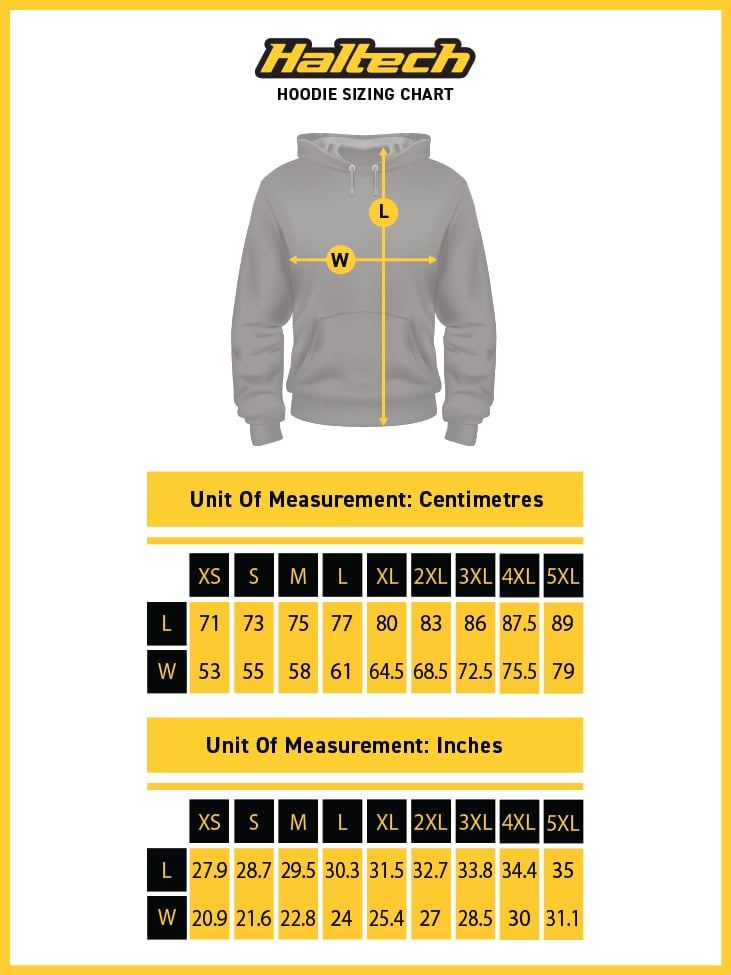 Haltech Classic Hoodie Yellow - 5X Extra Large