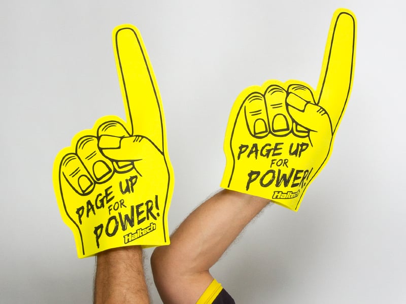 Haltech Page Up for Power Foam Finger