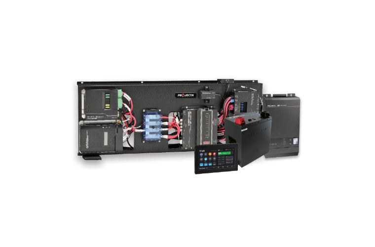 Projecta 2Kw Inv/Charger 200Ah Batt 7 Scr Water Sensing Outputs 30A Dc-Dc Charger 30Amp Mppt IG2-BT7