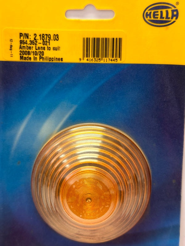 Hella Amber Lens To Suit 20/10/2008 2.1879.03
