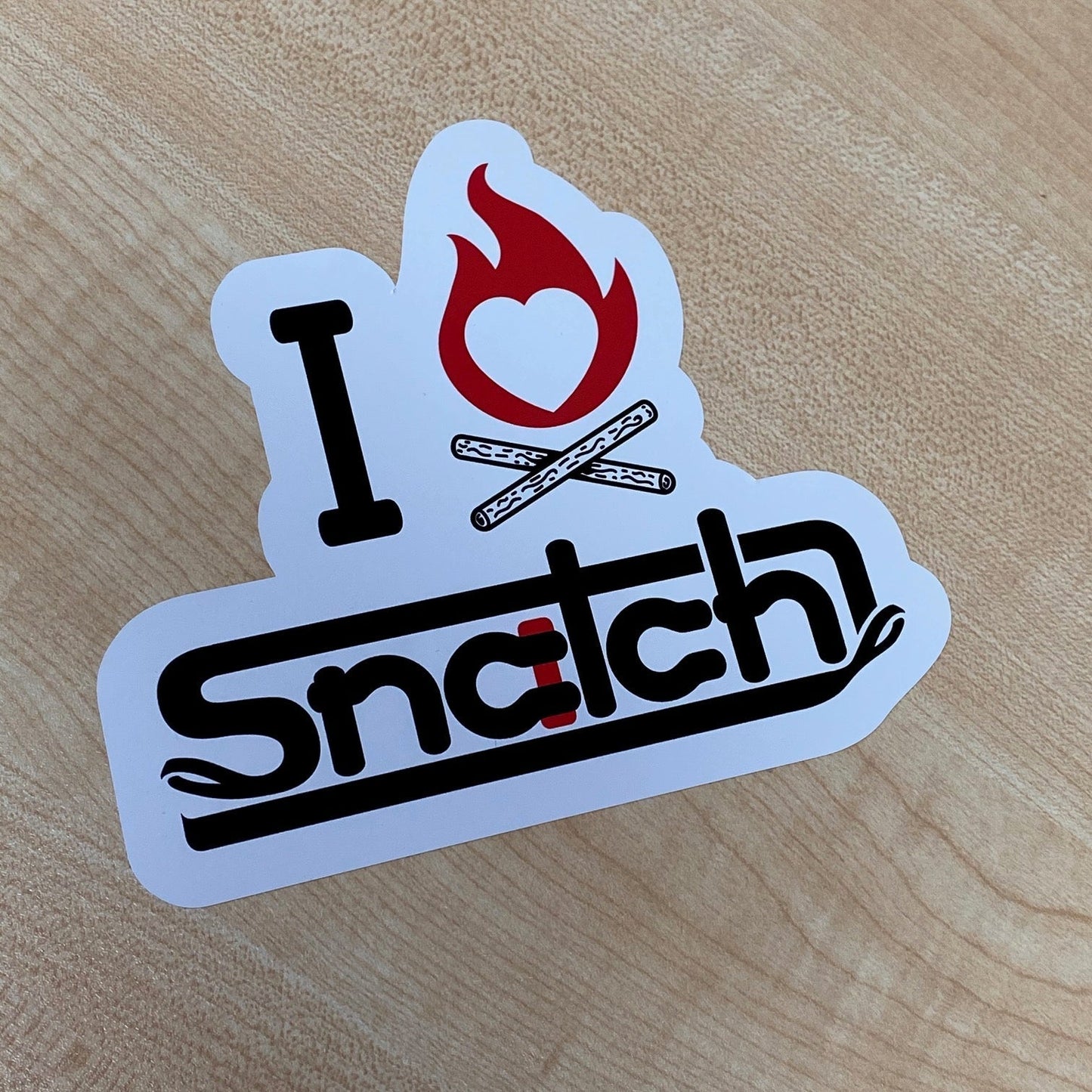 Snatch Bumper Sticker I Love Snatch Stacked - SU9147MXSTK