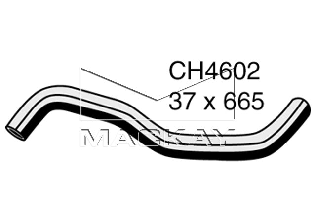 Mackay Top Radiator Hose CH4602