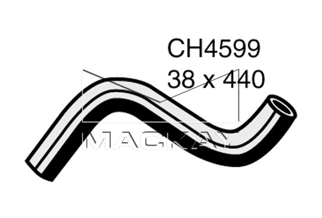 Mackay Top Radiator Hose CH4599