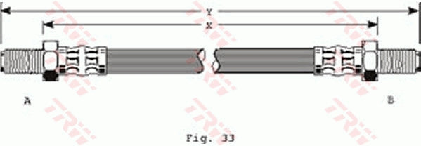 TRW Brake Hose PHC154