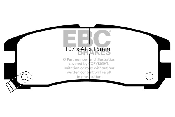 EBC Mitsubishi Rear Pads DP2738
